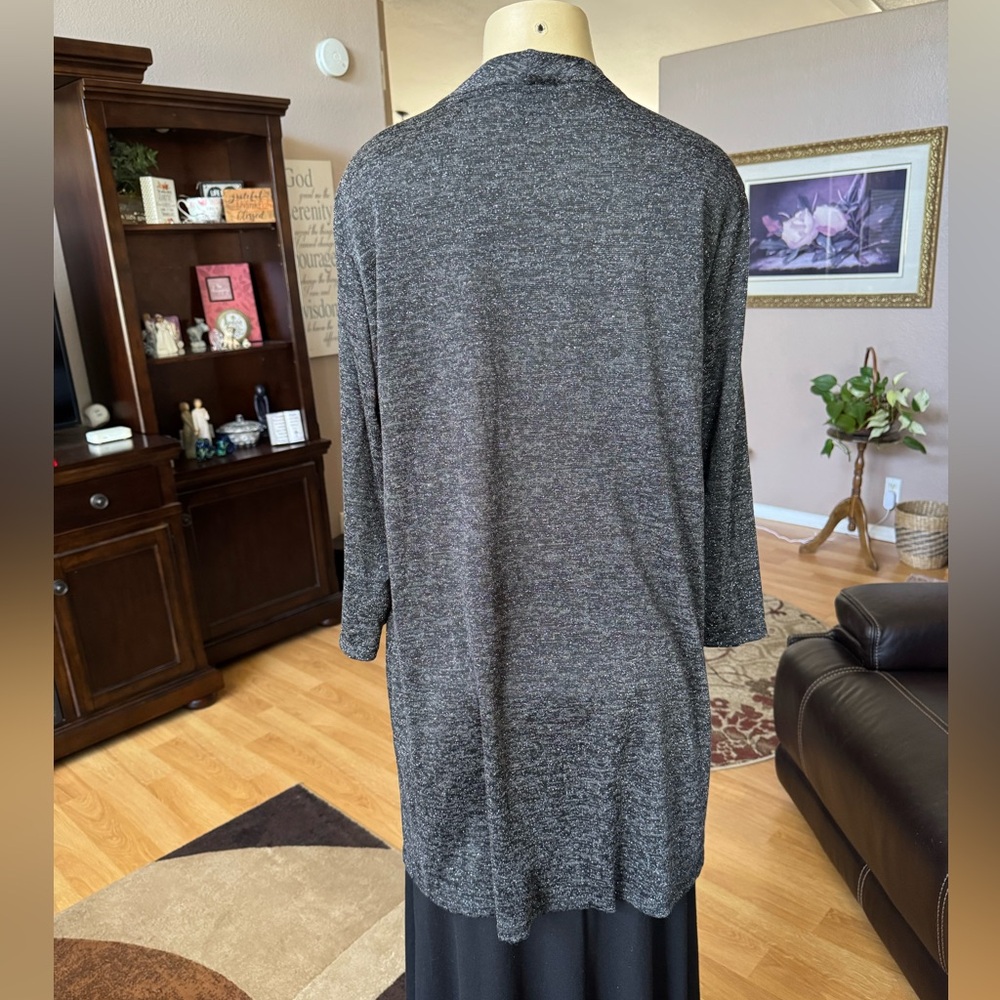 Slinky Brand Gray Women's Cardigan - Picture 9 of 9